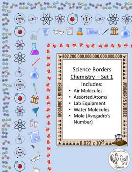 Science Page Borders BUNDLE Chemistry Sets And Portrait Borders