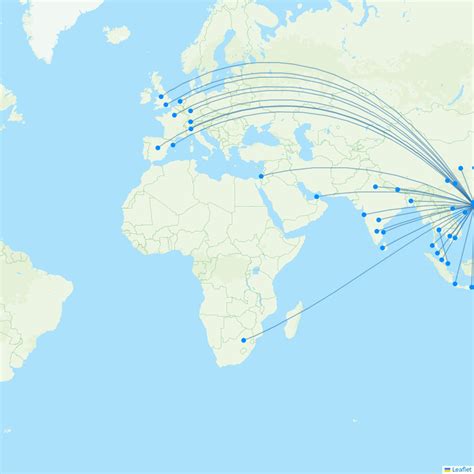 Cathay Pacific Airline Routes Cx Map Flight Routes