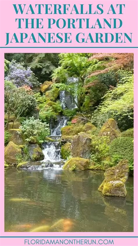 Waterfalls At The Portland Japanese Garden