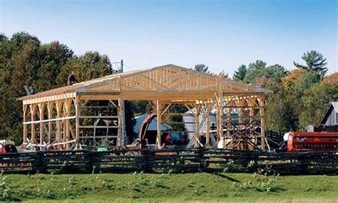 If you require a pole building, you can choose to hire a contractor or you could build one yourself and before you start your pole barn construction you will need to make out the area. Do-It-Yourself Pole-Barn Building - DIY - MOTHER EARTH ...
