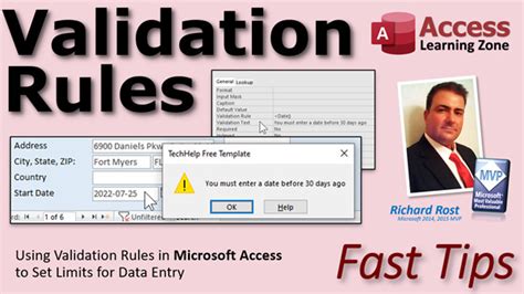 Validation Rules In Microsoft Access Computer Learning Zone