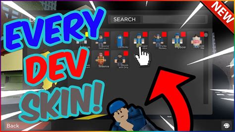 New How To Get Every Dev Skin Roblox Arsenal Youtube