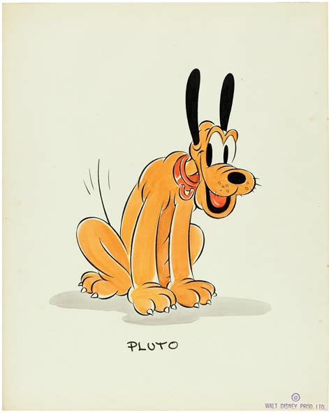 Hakes Pluto 1930s Walt Disney Studio Original Art