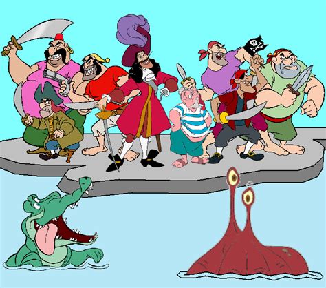 Captain Hook And Pirate Crew By Joselohyena On Deviantart