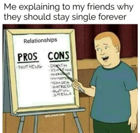 Pros And Cons Of Dating Me Meme Telegraph