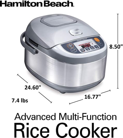 Hamilton Beach Advanced Multifunction Rice Cooker Cup Rice Cooker