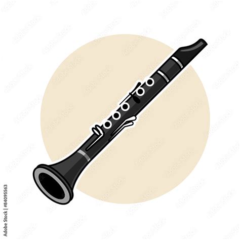 Clarinet Vector Illustration Stock Vector Adobe Stock