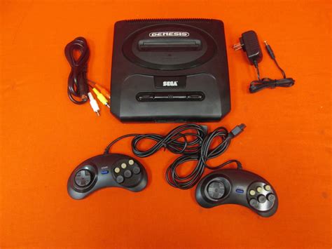 Original Sega Genesis Core System 2 Video Game Console With Two