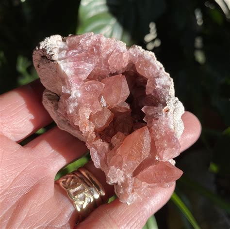 Pink Amethyst Cluster Raw Natural Juicy Color Argentina 7790