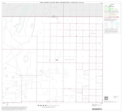 1990 Census County Block Map Recreated Hockley County Block 2 The