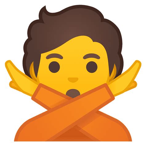 Person Gesturing No Emoji Clipart Free Download Transparent Png