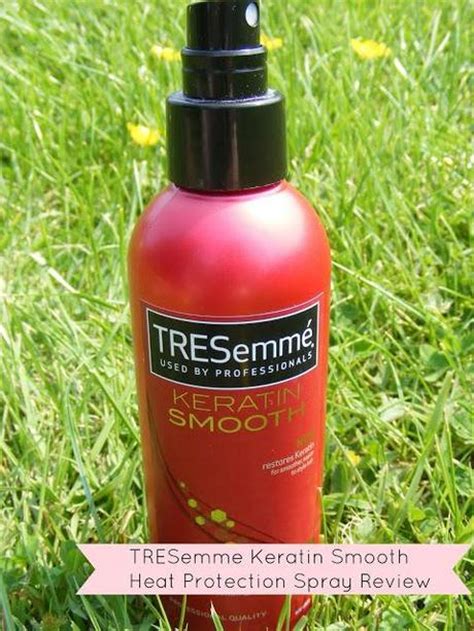 So definitely value this spray gives your hair extra vitamins to lock in the moisture to keep your hair hydrated, soft and silky smooth. REVIEW || TRESemme Keratin Smooth Heat Protection Spray ...