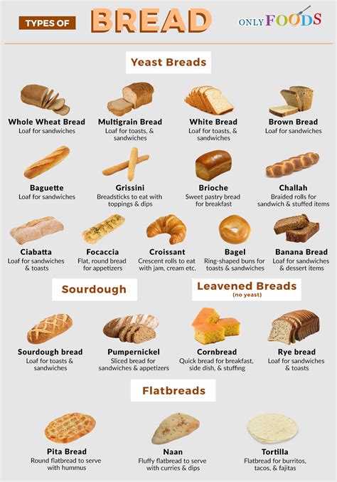 10 Different Types Of Bread Aria Art