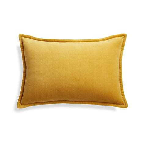 Brenner Yellow 18x12 Pillow With Feather