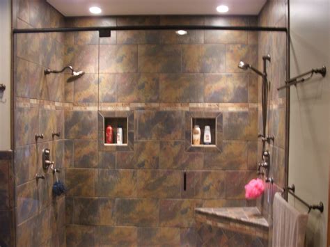 Custom Walk In Showers Just Needs The Waterfall In The Center For