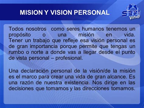 Ejemplos De Misión Y Visión Personal Y Profesional Nuevo Ejemplo