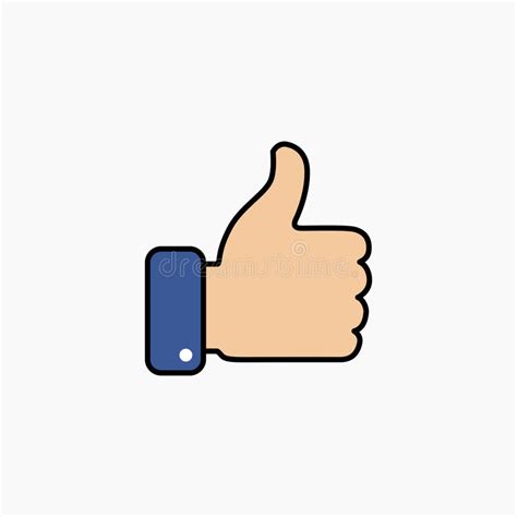 Illustration Of Like Text With Thumbs Up And Speech Bubble Icons Over