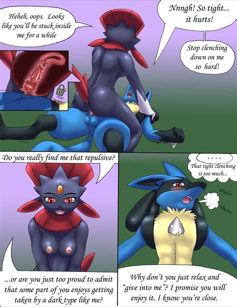 Rule 34 Anus Ass Balls Breasts Comic English Text Female Girl On Top Lucario Male Nintendo