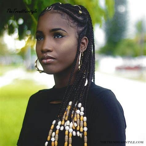 Check spelling or type a new query. Box-Braided Bun - Braids with Beads: Hairstyles for a ...