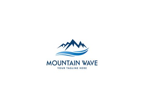 Mountain Wave Logo Template By Mdsohel On Dribbble