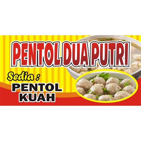 Jual Spanduk Pentol Kuah Bisa Custom Shopee Indonesia