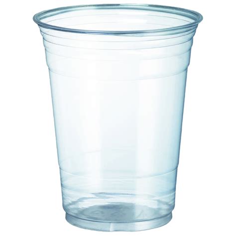 16 Oz Clear Pet Plastic Cup 98mm Pak Man Food Packaging Supply