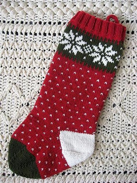 Yesterday i linked you to 10 free crochet christmas ornaments, but today's list is for the knitters! Snowflake Christmas Stocking Knitting pattern by Michele ...