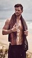 Actor Chris Hemsworth Beach 2020 Photoshoot 4K Ultra HD Mobile Wallpaper