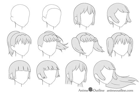 How To Draw A Ponytail Side View Draw A Circle And Set The Diameter