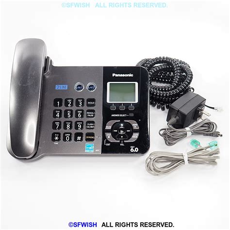Panasonic Kx Tg9391t 2 Line Digital Landline Phone And Answering Machine