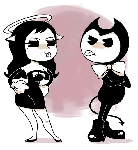 Bendy The Demon And Alice Angel Batim Bendy And The Ink Machine