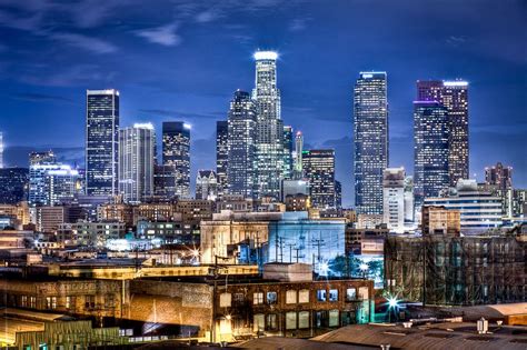 La Old Meets La New Chicago Skyline Art Los Angeles