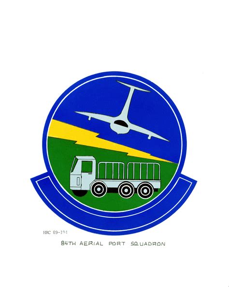 approved insignia for 84th aerial port squadron nara and dvids public domain archive public