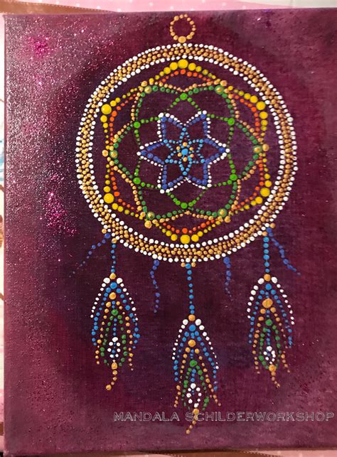 Maybe you would like to learn more about one of these? Mandala dreamcatcher | Aboriginal dot painting, Dot art ...