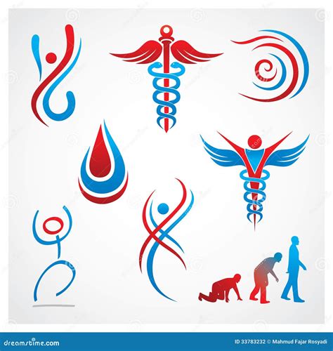 Ιατρικά σύμβολα υγείας Στοκ Φωτογραφία - εικόνα: 33783232