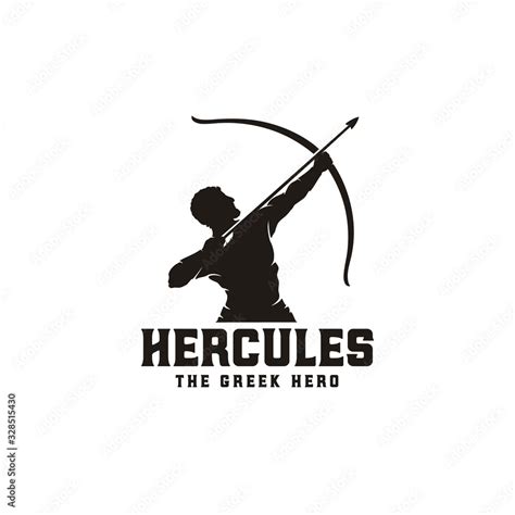 Hercules Heracles With Bow Longbow Arrow Muscular Myth Greek Archer