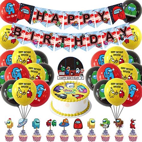 Buy Zsroot Among Us Birthday Party Suppliesamong Us Party Decoration