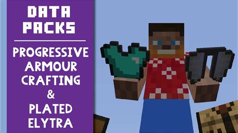 Progressive Armour Crafting And Plated Elytra Data Packs Showcase