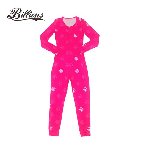 Billions Hot Sell Sexy Long Onsie Pajama With Butt Flap Custom Adult