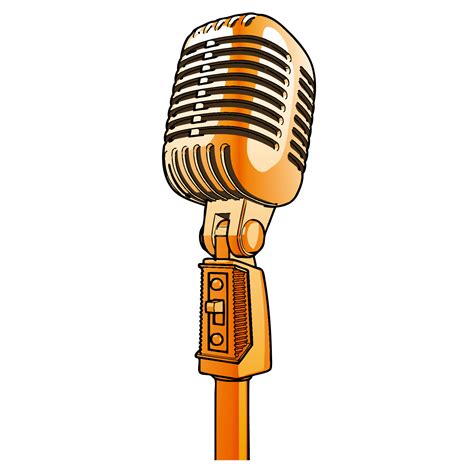 Old Microphone Drawing Free Download On Clipartmag