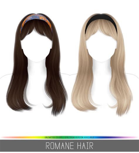 Romane Hair Simpliciaty Sims 4 Hairs In 2021 Sims Hair Sims 4 Images