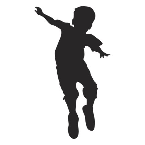 Boy Jumping Silhouette 7 Transparent Png And Svg Vector File