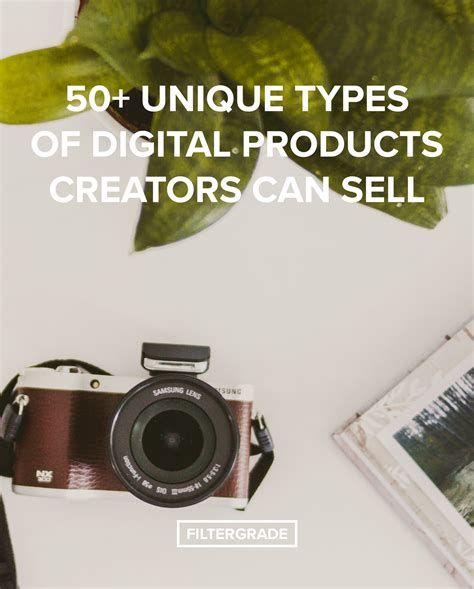 50 Unique Types Of Digital Products Creators Can Sell Filtergrade