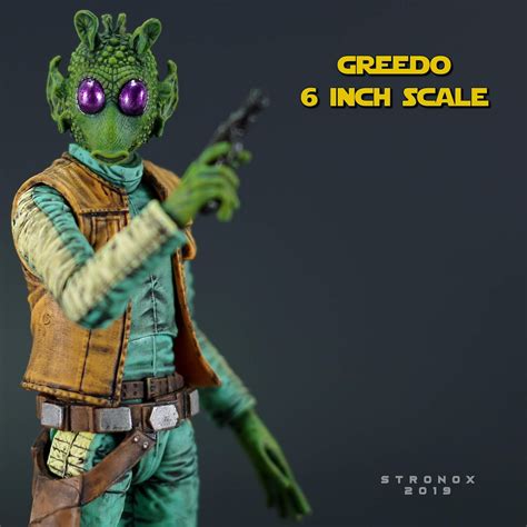 Stronox Custom Figures Star Wars Black Series Greedo