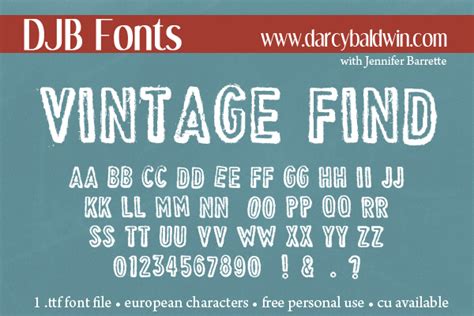 Vintage Find Font Font Details 1001 Fonts Free
