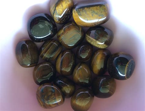 Crystal Tigers Eye Tumbled Stone SOLD OUT Raw Living