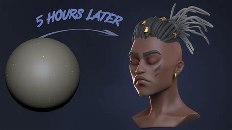 Stylized Head Speedsculpt Timelaps Zbrush 2020 Youtube