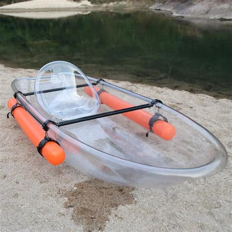 Small Plastic Clear Bottom Fishing Rowing Boat With 2 Paddles Buy