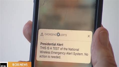 u s an emergency alert test will sound oct 4 on all u s cellphones tvs and radios youtube