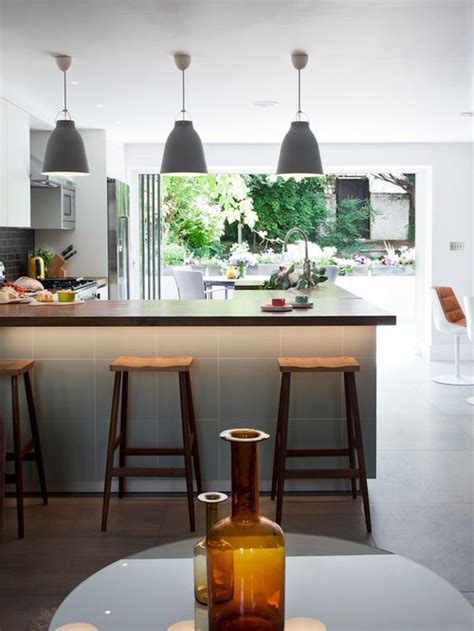 You can design it to blend in with the rest of your kitchen; Home Bar Lighting | Houzz